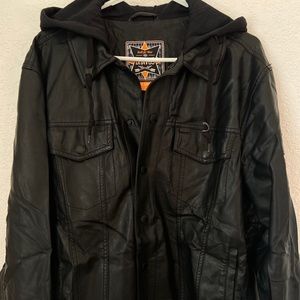 Dravus faux leather jacket